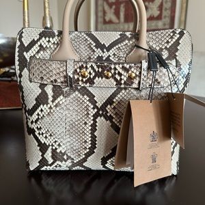 Burberry natural Python belt bag